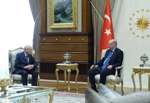 Cumhurbaşkanı Erdoğan Bahçeli'yi kabul etti